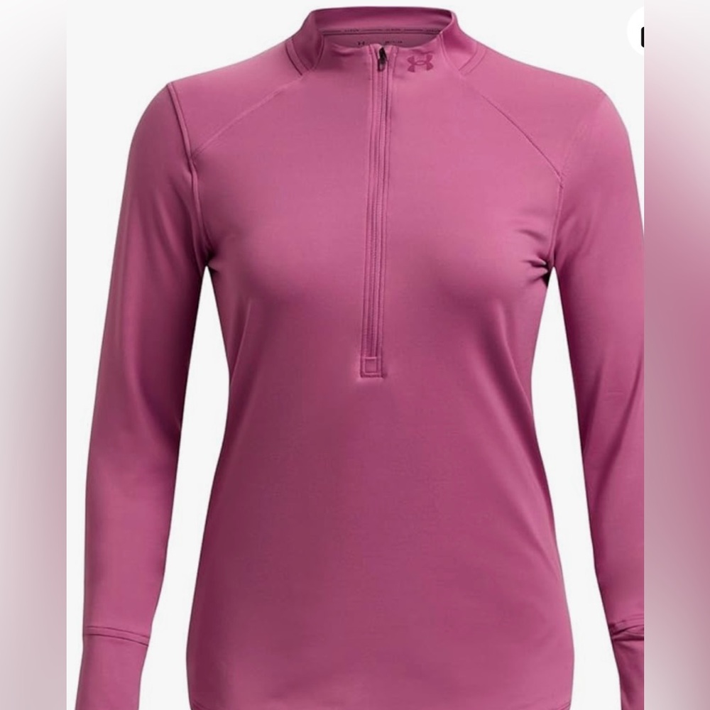 Under Armour Qualifier Half Zip in Pink Size XL